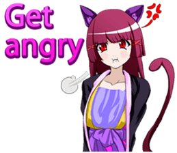 White Day of the specter Girl English sticker #10015705