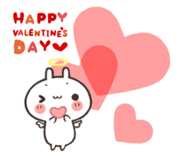 Valentine of the rabbit sticker #10015869