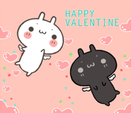 Valentine of the rabbit sticker #10015872
