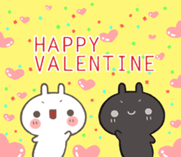 Valentine of the rabbit sticker #10015873