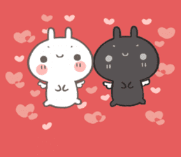 Valentine of the rabbit sticker #10015875
