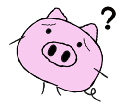 I am a pig. sticker #10015907