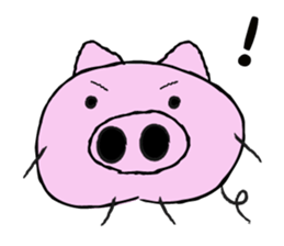 I am a pig. sticker #10015908