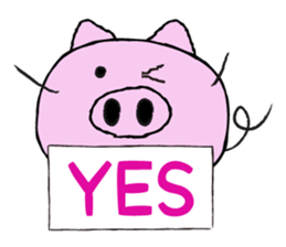 I am a pig. sticker #10015911