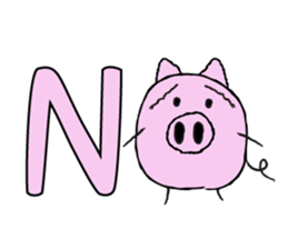 I am a pig. sticker #10015912