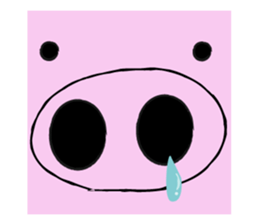 I am a pig. sticker #10015926