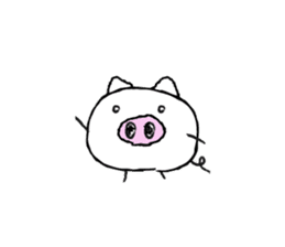 I am a pig. sticker #10015930