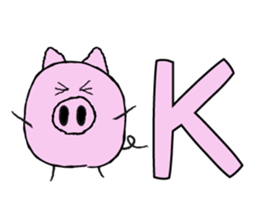 I am a pig. sticker #10015931