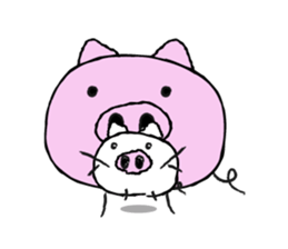 I am a pig. sticker #10015935