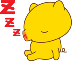 gold pig01 sticker #10016244