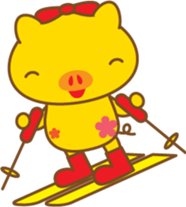 gold pig01 sticker #10016251