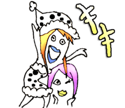 11 beauties,Nasuo,Hilda,Strange animals sticker #10016987