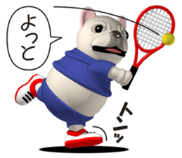 Cheerful french bulldog 4 sticker #10017587