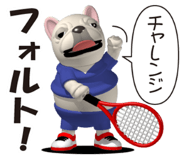 Cheerful french bulldog 4 sticker #10017596