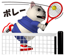 Cheerful french bulldog 4 sticker #10017600