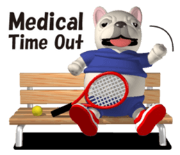 Cheerful french bulldog 4 sticker #10017603