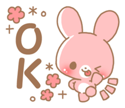 Happy pretty rabbit 2 sticker #10017828