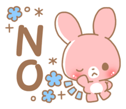 Happy pretty rabbit 2 sticker #10017829