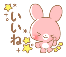 Happy pretty rabbit 2 sticker #10017830
