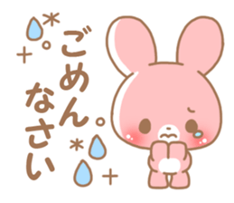 Happy pretty rabbit 2 sticker #10017834