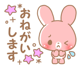 Happy pretty rabbit 2 sticker #10017839