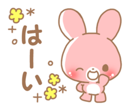 Happy pretty rabbit 2 sticker #10017845