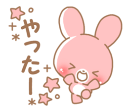 Happy pretty rabbit 2 sticker #10017846