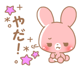 Happy pretty rabbit 2 sticker #10017847