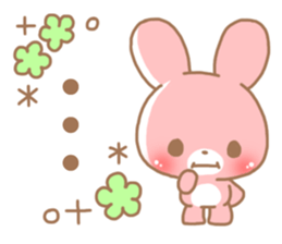 Happy pretty rabbit 2 sticker #10017851