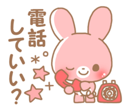 Happy pretty rabbit 2 sticker #10017859