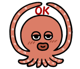 I am an octopus. sticker #10018284