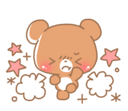 Happy pretty bear 2 sticker #10018423