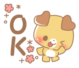 Happy pretty dog sticker #10018588