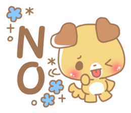 Happy pretty dog sticker #10018589