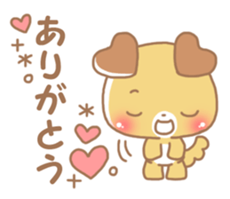Happy pretty dog sticker #10018592