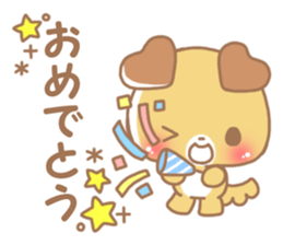 Happy pretty dog sticker #10018596