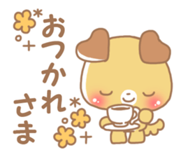 Happy pretty dog sticker #10018597