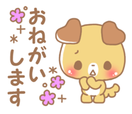 Happy pretty dog sticker #10018599