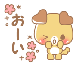 Happy pretty dog sticker #10018604