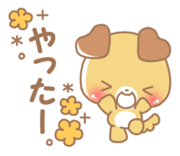 Happy pretty dog sticker #10018606