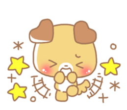 Happy pretty dog sticker #10018609