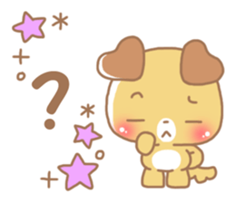 Happy pretty dog sticker #10018611