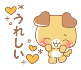 Happy pretty dog sticker #10018612