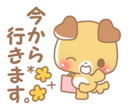 Happy pretty dog sticker #10018614