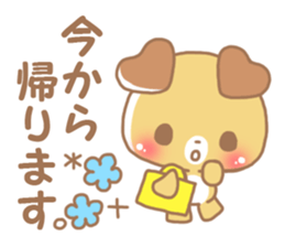 Happy pretty dog sticker #10018615
