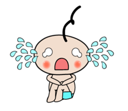 Cute Baby behavior sticker #10018664