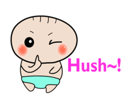 Cute Baby behavior sticker #10018677