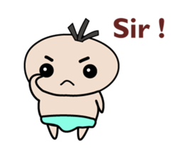 Cute Baby behavior sticker #10018680