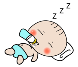 Cute Baby behavior sticker #10018683