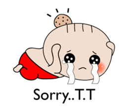 Cute Baby behavior sticker #10018684